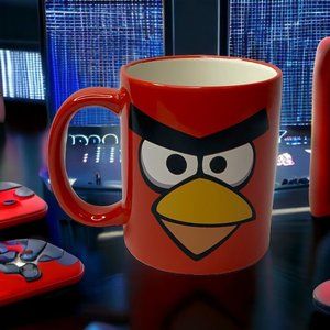 Red Angry Bird Mug Rovio Entertainment  2009-2011 Video Game Mug